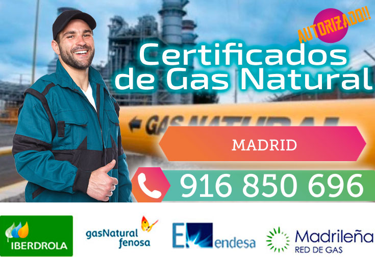 Certificados de gas natural en Madrid