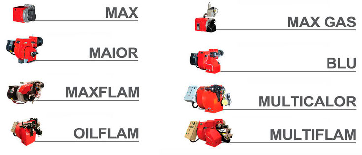 Modelos de quemadores Ecoflam